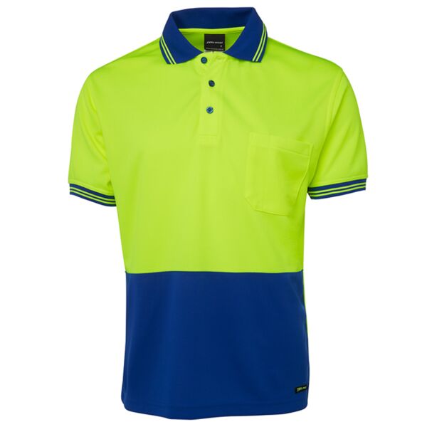 Mens Hi Vis Short Sleeve Traditional Polo Thumbnail