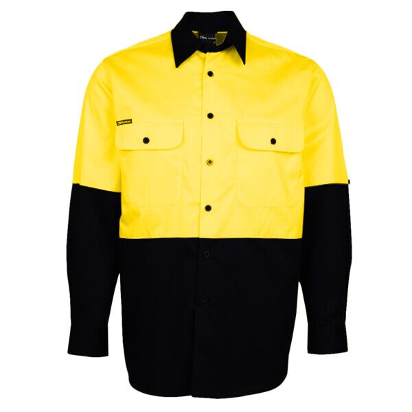 Mens Hi Vis Long Sleeve 150G Work Shirt Thumbnail