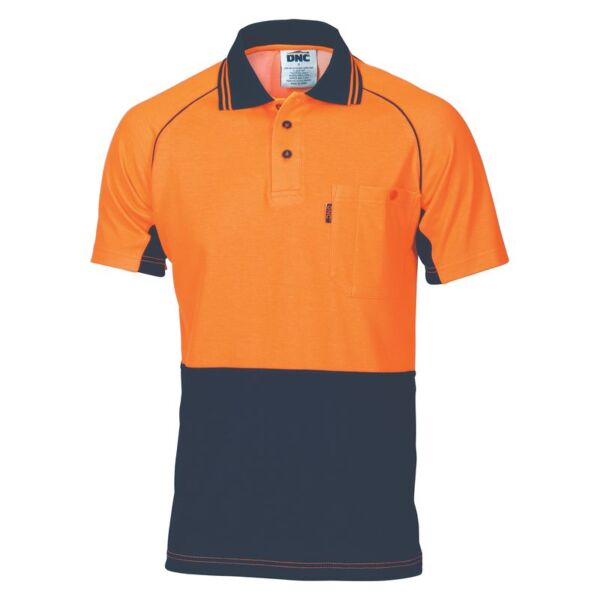 Mens Cotton Backed Cool Breeze Contrast Polo Thumbnail