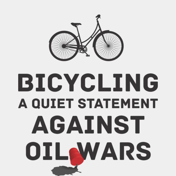 Bicycling a quiet statement against oil wars Thumbnail